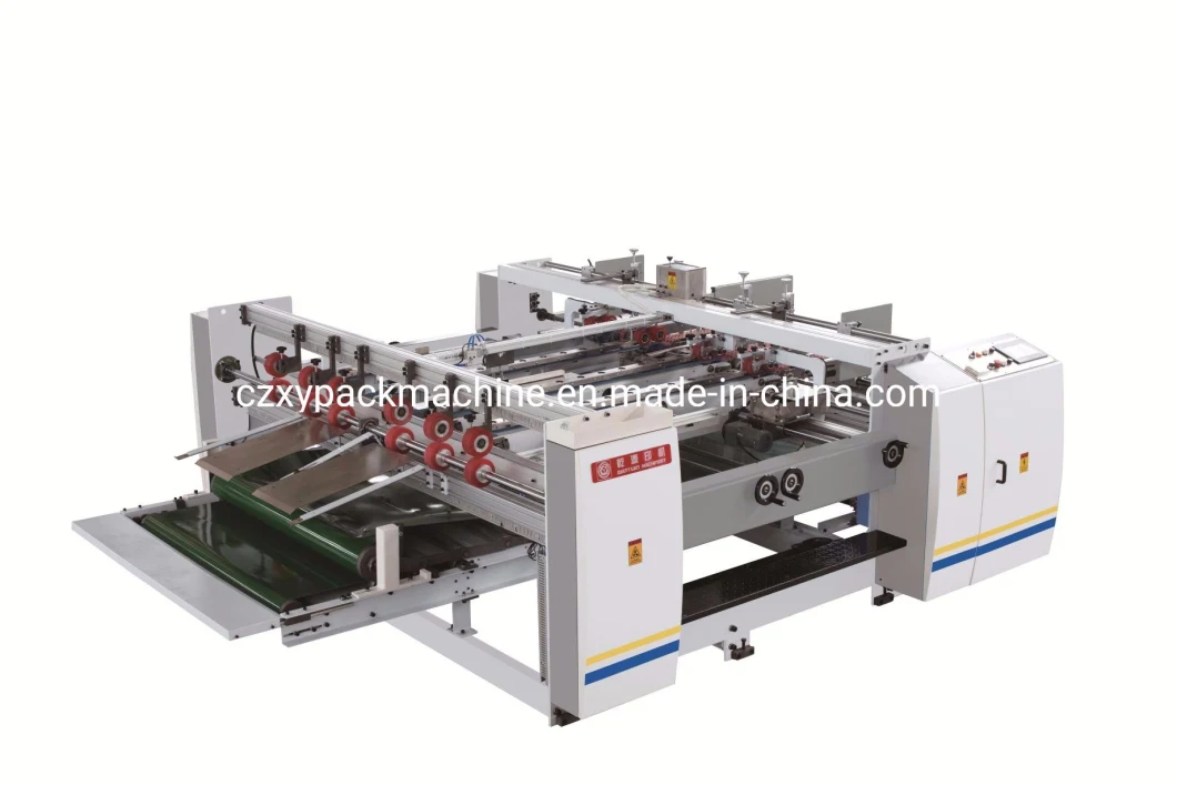 Double Pieces Ab Corrugated Box Hot Melt Folder Gluer