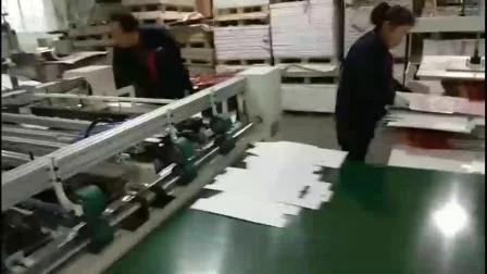 Pxa modelo semi-automática de peças duplas tipo caixa de papelão prensada coladora/colador de dobrador de papelão