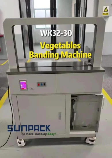 Máquina de enfaixar automática de alta tensão Sunpack Máquina de enfaixar produtos com formatos especiais